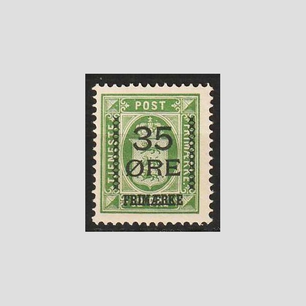 FRIMRKER DANMARK | 1912 - AFA 62 - 35/32 res Provisorium grn - Ubrugt