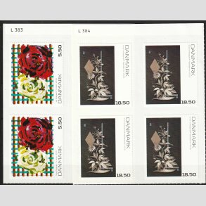 FRIMRKER DANMARK | 2010 - AFA 1630E+31E - Frimrkekunst 14. - 4-blokst med marginal - Postfrisk