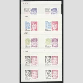 FRIMRKER DANMARK | 2010 - AFA 1632E-35E - Store danskere 3. - 5,50-12,50 Kr. i blokst - Postfrisk
