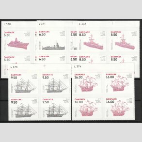 FRIMRKER DANMARK | 2010 - AFA 1620E-24E - Den Danske flde 500 r - Marginal blokst - Postfrisk