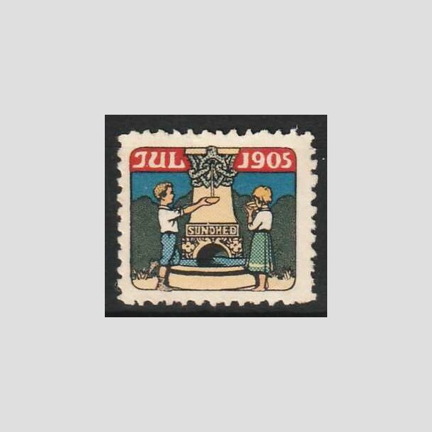 JULEMRKER DANMARK | 1905 - Brn ved kilde - Ubrugt