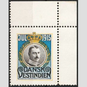 FRIMRKER DVI | 1915 Julemrke - Christian X - Postfrisk
