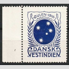 FRIMRKER DVI | 1916 Julemrke - Sydkorset - Postfrisk