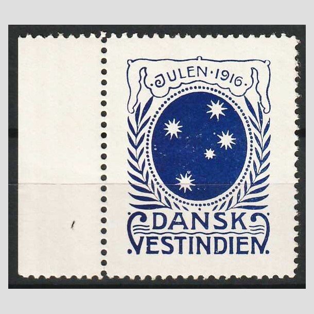 FRIMRKER DVI | 1916 Julemrke - Sydkorset - Postfrisk