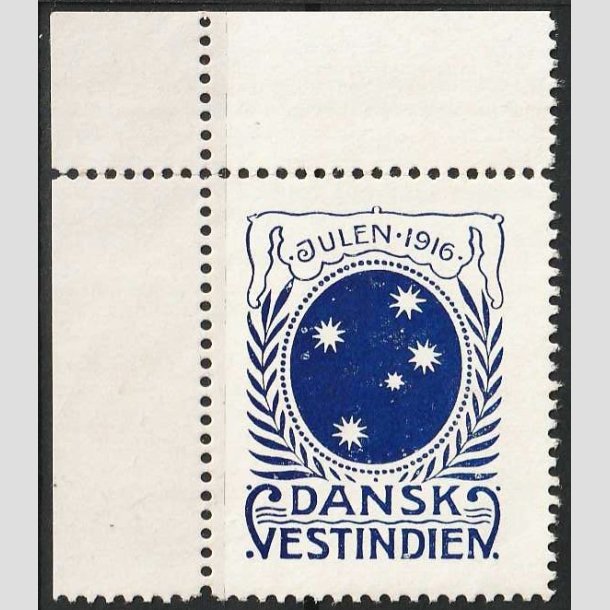 FRIMRKER DVI | 1916 Julemrke - Sydkorset - Postfrisk