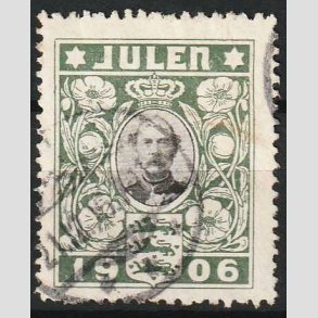 JULEM�RKER DANMARK | 1906 - Kong Christian IX - Stemplet
