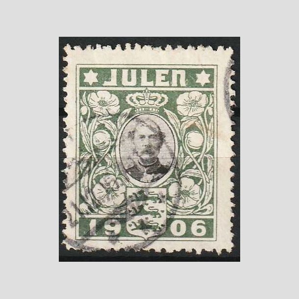 JULEMRKER DANMARK | 1906 - Kong Christian IX - Stemplet