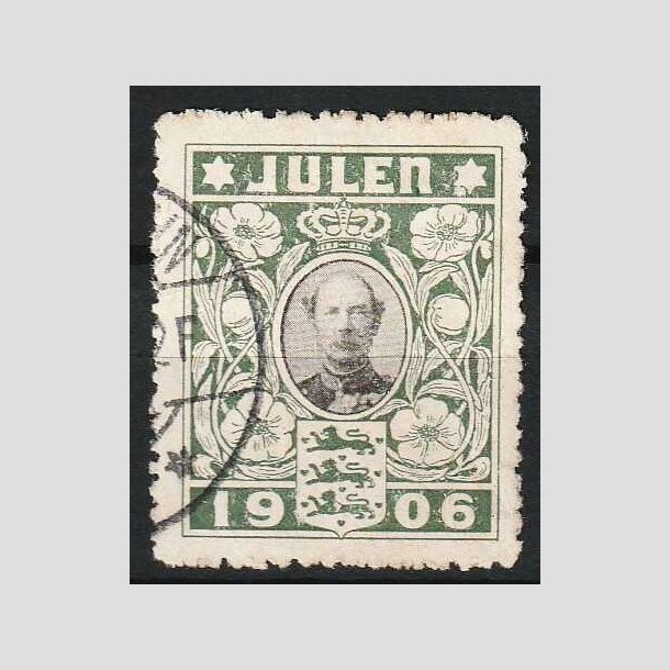 JULEMRKER DANMARK | 1906 - Kong Christian IX - Stemplet