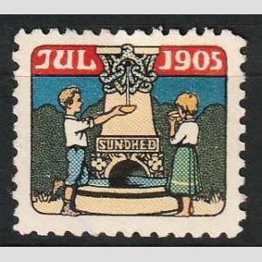 JULEMRKER DANMARK | 1905 - Brn ved kilde - Ubrugt