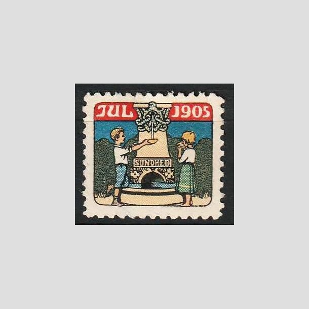 JULEMRKER DANMARK | 1905 - Brn ved kilde - Ubrugt