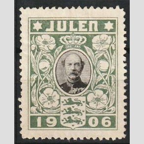 JULEM�RKER DANMARK | 1906 - Kong Christian IX - Ubrugt