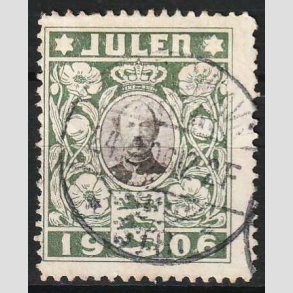 JULEM�RKER DANMARK | 1906 - Kong Christian IX - Stemplet