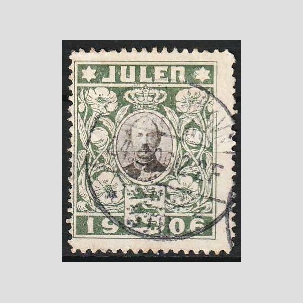 JULEMRKER DANMARK | 1906 - Kong Christian IX - Stemplet