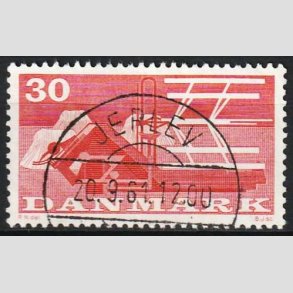 FRIM�RKER DANMARK | 1960 - AFA 382 - Landbrugsmotiver - 30 �re r�d - Pragt Stemplet Jerlev