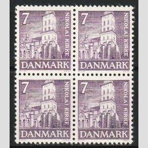 FRIMRKER DANMARK | 1936 - AFA 230 - Reformationen 7 re violet i 4-Blok - Postfrisk