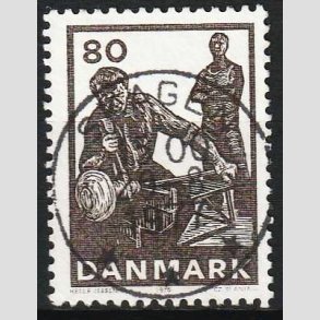 FRIM�RKER DANMARK | 1976 - AFA 628 - Dansk glasproduktion - 80 �re - Pragt Stemplet Skagen