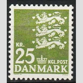 FRIMRKER DANMARK | 1962 - AFA 402 - Rigsvben 25 Kr. grn - Postfrisk