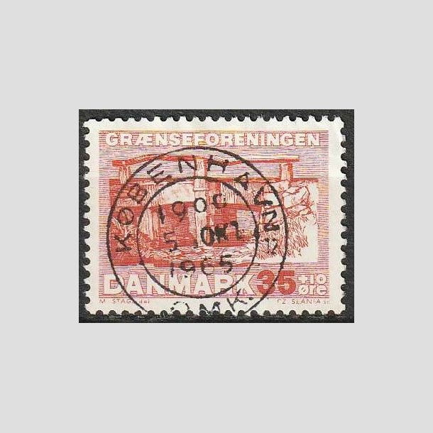 FRIMRKER DANMARK | 1964 - AFA 422F - Grnseforeningen - 35 + 10 re brunrd - Lux Stemplet
