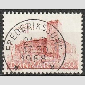 FRIM�RKER DANMARK | 1968 - AFA 471 - Koldinghus slot 700 �r - 60 �re - Pragt Stemplet Frederikssund
