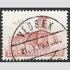 FRIM�RKER DANMARK | 1968 - AFA 471 - Koldinghus slot 700 �r - 60 �re - Pragt Stemplet Vedb�k