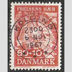 FRIMRKER DANMARK | 1967 - AFA 467 - Frelsens Hr - 60 + 10 re brunrd - Pragt Stemplet Kolding