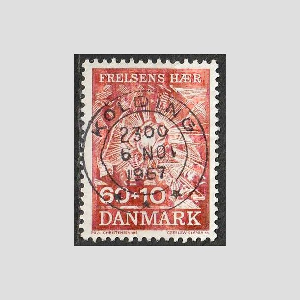 FRIMRKER DANMARK | 1967 - AFA 467 - Frelsens Hr - 60 + 10 re brunrd - Pragt Stemplet Kolding