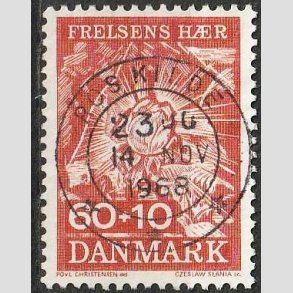 FRIMRKER DANMARK | 1967 - AFA 467 - Frelsens Hr - 60 + 10 re brunrd - Pragt Stemplet Roskilde