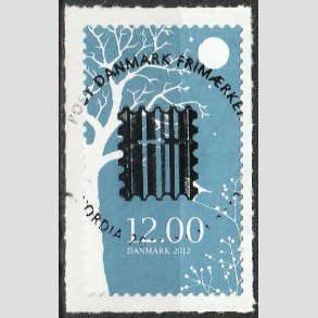 FRIMRKER DANMARK | 2012 - AFA 1723 - Vinter - 12,00 Kr. flerfarvet - Stemplet