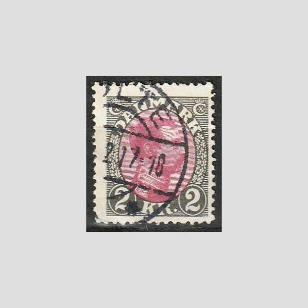 FRIMRKER DANMARK | 1925-26 - AFA 151 - Chr. X 2 Kr. gr/rdlilla - Stemplet