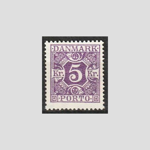 FRIMRKER DANMARK | 1921-25 - AFA 16 - 5 kr. violet - Postfrisk