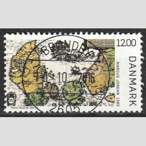 FRIMRKER DANMARK | 2009 - AFA 1587 - Gamle Danmarkskort - 12,00 Kr. flerfarvet - Lux Stemplet 