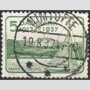 FRIM�RKER DANMARK | 1937 - AFA 239 - Chr. X 25 �re jubil�um 5 �re - Lux Stemplet Nimtofte