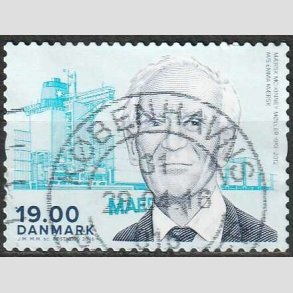 FRIMRKER DANMARK | 2016 - AFA 1853 - Store danskere - 19,00 Kr. Mrsk McKenney Mller - Stemplet
