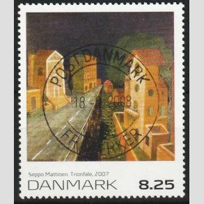 FRIMRKER DANMARK | 2007 - AFA 1509 - Frimrkekunst 10. - 8,25 Kr. - Pragt Stemplet 