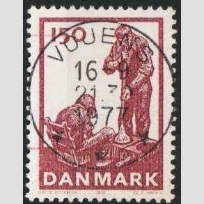 FRIMRKER DANMARK | 1976 - AFA 630 - Dansk glasproduktion - 150 re - Pragt Stemplet Vojens