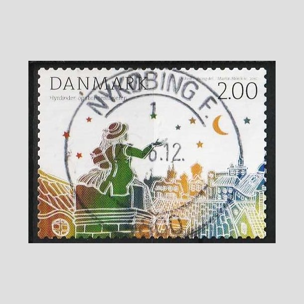 FRIMRKER DANMARK | 2012 - AFA 1710 - H.C. Andersens eventyr - 2,00 Kr. - Pragt Stemplet Nykbing F