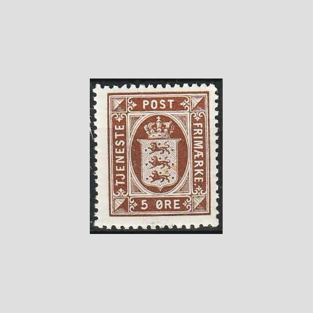 FRIMRKER DANMARK | 1921-23 - AFA 18 - 5 re brun - Postfrisk
