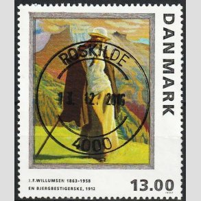 FRIMRKER DANMARK | 1997 - AFA 1159 - J.F. Willumsen - 13,00 Kr. - Pragt Stemplet Roskilde