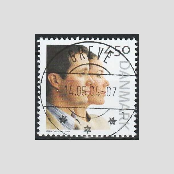 FRIMRKER DANMARK | 2004 - AFA 1388 - Kongeligt bryllup - 4,50 Kr. - Lux Stemplet Greve