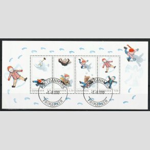 FRIM�RKER DANMARK | 2009 - AFA 1599 - Leg i sneen - Miniark 5,50-9,00 Kr. flerfarvet - Lux Stemplet