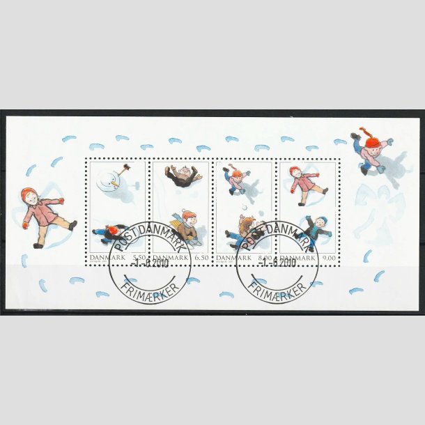 FRIMRKER DANMARK | 2009 - AFA 1599 - Leg i sneen - Miniark 5,50-9,00 Kr. flerfarvet - Lux Stemplet