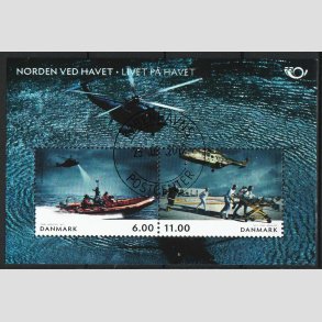 FRIM�RKER DANMARK | 2012 - AFA 1700A - Norden ved havet - 17,00 Kr. Miniark - Pragt Stemplet