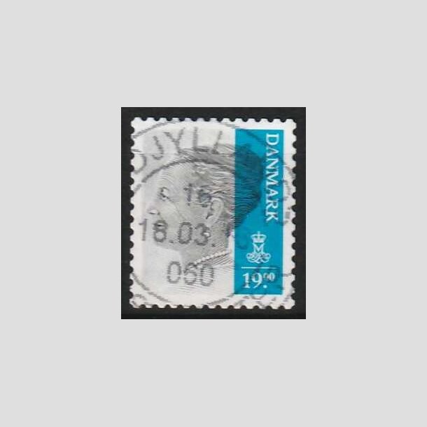 FRIMRKER DANMARK | 2014 - AFA 1802 - Dronning Margrethe II - 19,00 Kr. gr/mrkbl - Pnt Stemplet 