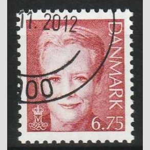 FRIMRKER DANMARK | 2000 - AFA 1249 - Dronning Margrethe II - 6,75 brunrd - Pnt Stemplet