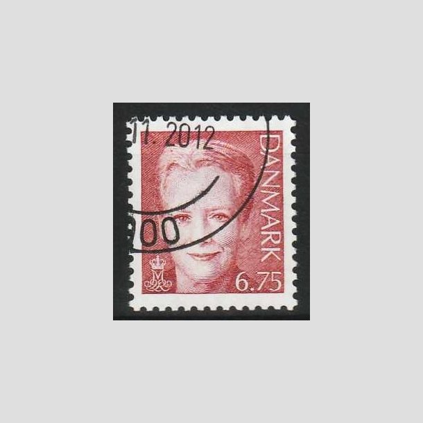 FRIMRKER DANMARK | 2000 - AFA 1249 - Dronning Margrethe II - 6,75 brunrd - Pnt Stemplet