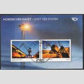 FRIMRKER DANMARK | 2010 - AFA 1618 - Norden ved havet I. - Miniark 14,00 kr. - Pnt Stemplet