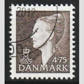 FRIMRKER DANMARK | 1997 - AFA 1153 - Dronning Margrethe - 4,75 Kr. brun - Pnt stemplet 