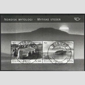 FRIM�RKER DANMARK | 2008 - AFA 1538 - Nordisk mytologi 3. - Miniark 13,25 Kr. - Lux Stemplet Esbjerg