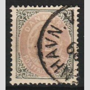 FRIM�RKER DANMARK | 1875 - AFA 26 - 12 �re gr�/violet - Stemplet
