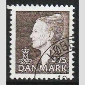 FRIMRKER DANMARK | 1997 - AFA 1153 - Dronning Margrethe - 4,75 Kr. brun - Pnt stemplet 